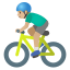image for :man biking: medium-light skin tone: