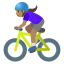 image for :woman biking: medium skin tone: