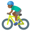 image for :man biking: medium-dark skin tone: