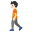 image for :person walking: light skin tone: