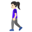 image for :woman walking: light skin tone: