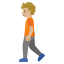image for :person walking: medium-light skin tone: