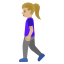 image for :woman walking: medium-light skin tone: