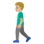 image for :man walking: medium-light skin tone: