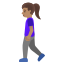 image for :woman walking: medium skin tone: