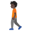 image for :person walking: dark skin tone: