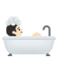 image for :person taking bath: light skin tone: