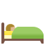 image for :person in bed: medium-light skin tone: