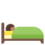 image for :person in bed: medium skin tone: