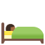 image for :person in bed: medium-dark skin tone: