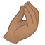 image for :pinched fingers: medium skin tone: