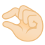 image for :pinching hand: light skin tone: