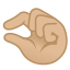 image for :pinching hand: medium-light skin tone: