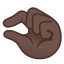 image for :pinching hand: dark skin tone: