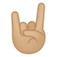 image for :sign of the horns: medium-light skin tone: