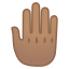image for :raised back of hand: medium skin tone: