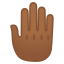 image for :raised back of hand: medium-dark skin tone: