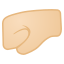 image for :left-facing fist: light skin tone: