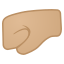 image for :left-facing fist: medium-light skin tone: