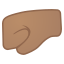 image for :left-facing fist: medium skin tone: