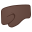 image for :left-facing fist: dark skin tone: