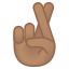 image for :crossed fingers: medium skin tone: