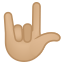 image for :love-you gesture: medium-light skin tone: