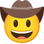 image for :cowboy hat face: