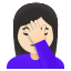 image for :woman facepalming: light skin tone: