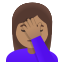 image for :woman facepalming: medium skin tone: