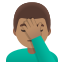 image for :man facepalming: medium skin tone: