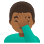 image for :man facepalming: medium-dark skin tone: