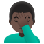 image for :man facepalming: dark skin tone: