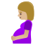 image for :pregnant woman: medium-light skin tone: