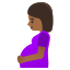 image for :pregnant woman: medium-dark skin tone: