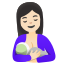 image for :breast-feeding: light skin tone: