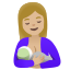 image for :breast-feeding: medium-light skin tone: