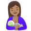 image for :breast-feeding: medium skin tone:
