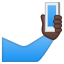 image for :selfie: dark skin tone: