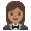 image for :woman in tuxedo: medium skin tone: