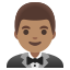 image for :man in tuxedo: medium skin tone: