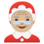 image for :Mrs. Claus: medium-light skin tone:
