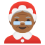 image for :Mrs. Claus: medium-dark skin tone:
