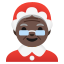 image for :Mrs. Claus: dark skin tone:
