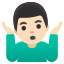 image for :man shrugging: light skin tone: