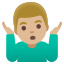 image for :man shrugging: medium-light skin tone: