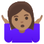 image for :woman shrugging: medium skin tone: