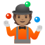 image for :person juggling: medium skin tone: