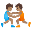 image for :people wrestling: medium skin tone: