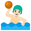 image for :man playing water polo: light skin tone: